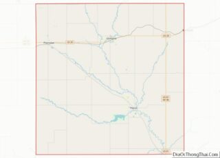 Map of Pierce County, Nebraska