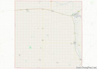 Map of Saline County, Nebraska