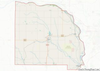 Map of Saunders County, Nebraska