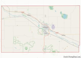 Map of Scotts Bluff County, Nebraska