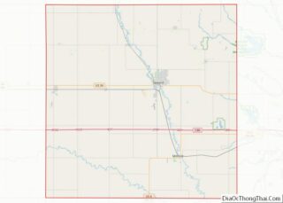 Map of Seward County, Nebraska