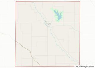 Map of Sherman County, Nebraska