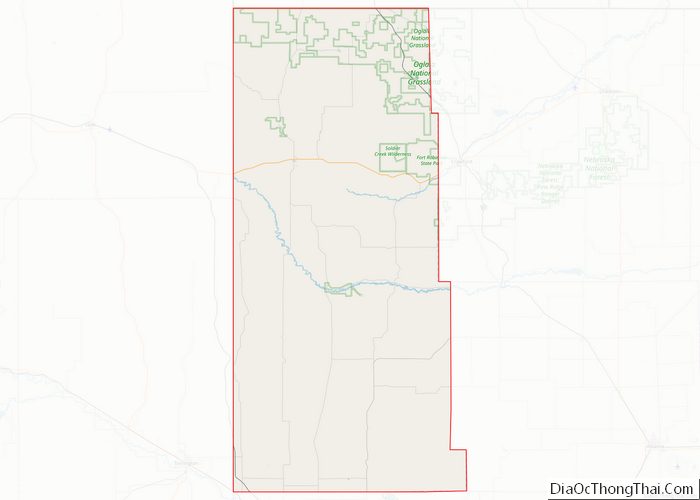 Map of Sioux County