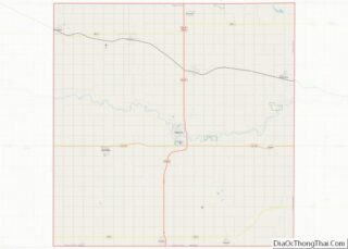 Map of Thayer County, Nebraska