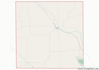 Map of Valley County, Nebraska