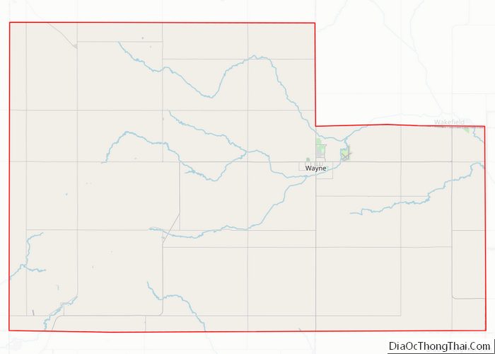 Map of Wayne County