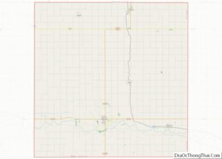 Map of Webster County, Nebraska