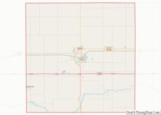 Map of York County, Nebraska