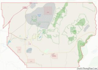 Map of Churchill County, Nevada