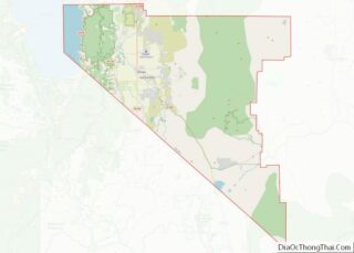 Map of Douglas County, Nevada