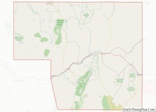 Map of Elko County, Nevada