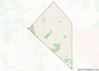 Map of Esmeralda County, Nevada