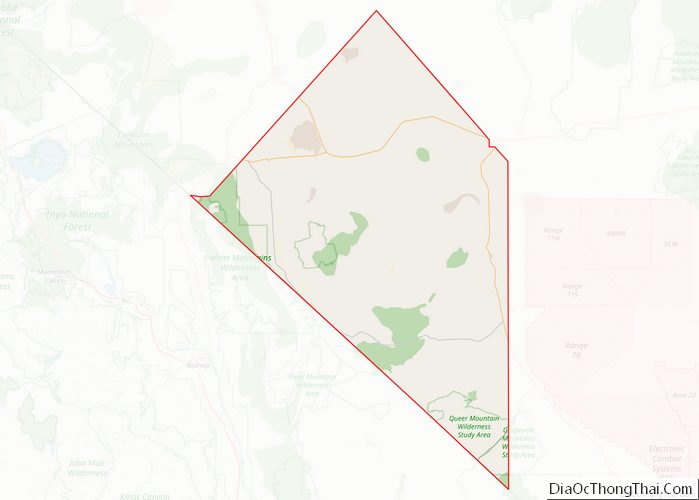 Map of Esmeralda County