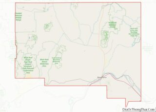 Map of Humboldt County, Nevada