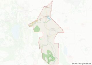 Map of Lyon County, Nevada