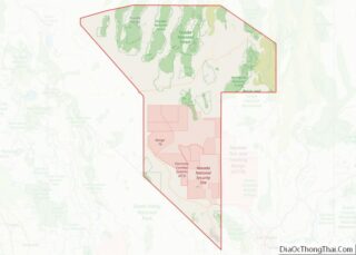 Map of Nye County, Nevada