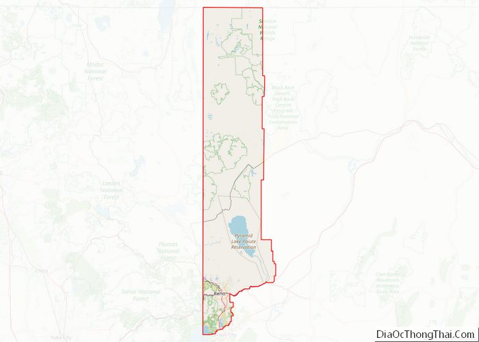 Map of Washoe County