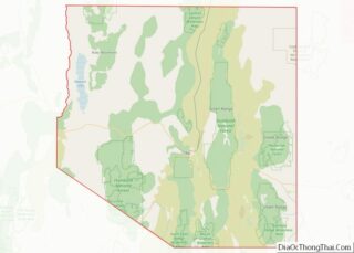 Map of White Pine County, Nevada