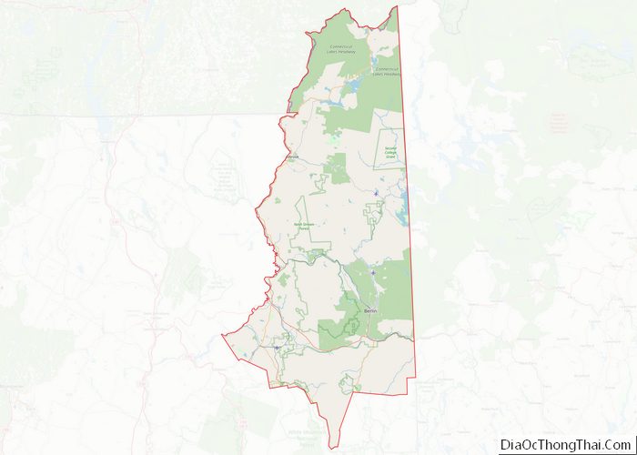 Map of Coos County