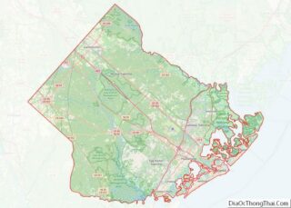 Map of Atlantic County, New Jersey