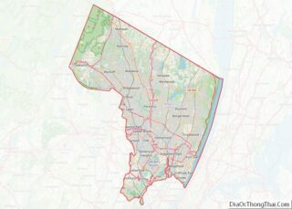 Map of Bergen County, New Jersey