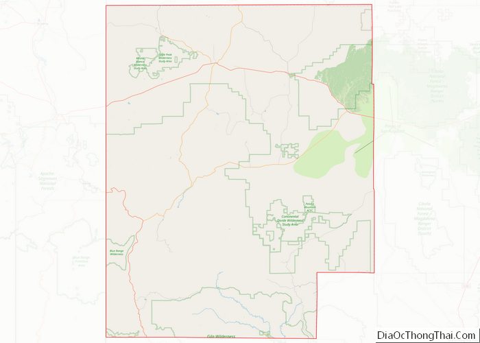 Map Of Catron County, New Mexico