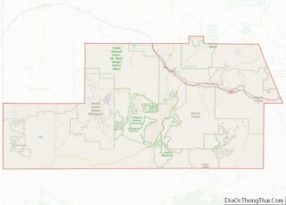 Map of Cibola County, New Mexico