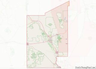 Map of Doña Ana County, New Mexico