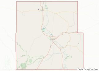 Map of Eddy County, New Mexico