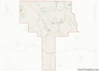 Map of Grant County, New Mexico