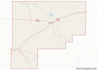 Map of Guadalupe County, New Mexico