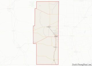 Map of Lea County, New Mexico