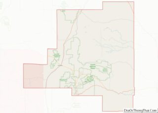 Map of Lincoln County, New Mexico