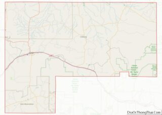 Map of McKinley County, New Mexico