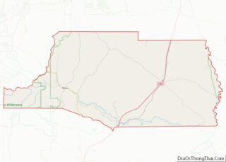 Map of Mora County, New Mexico