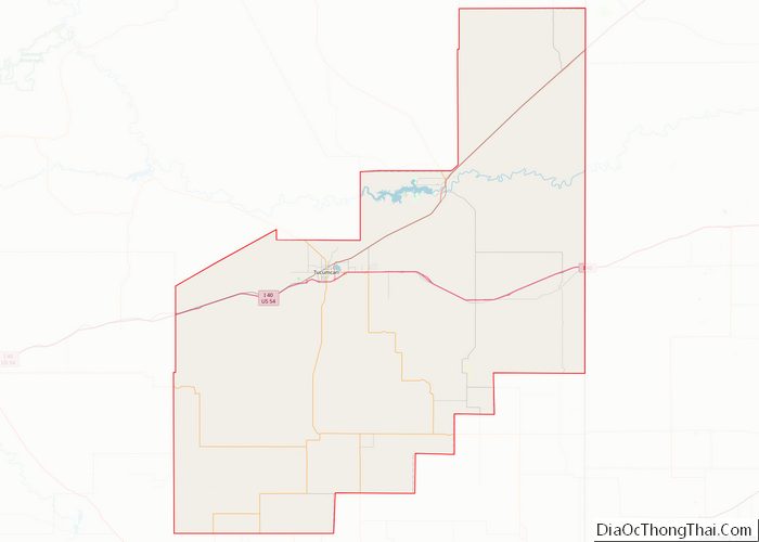 Map of Quay County