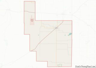 Map of Roosevelt County, New Mexico