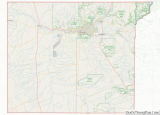 Map of San Juan County, New Mexico