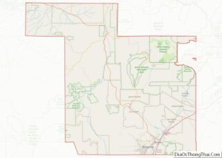 Map of Sandoval County, New Mexico