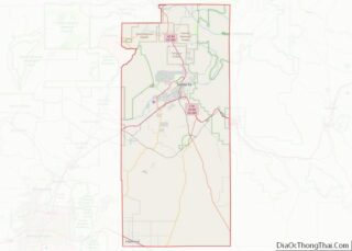 Map of Santa Fe County, New Mexico