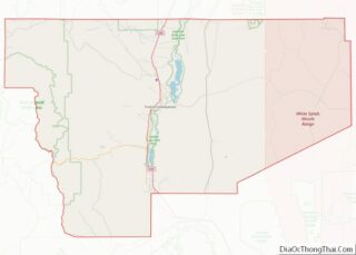 Map of Sierra County, New Mexico