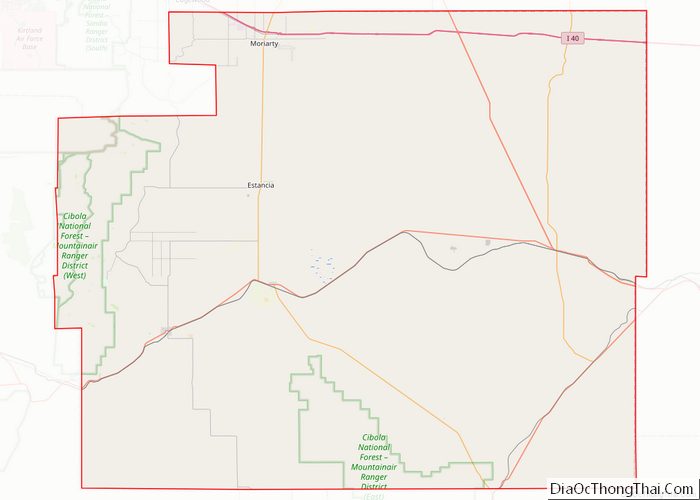 Map of Torrance County