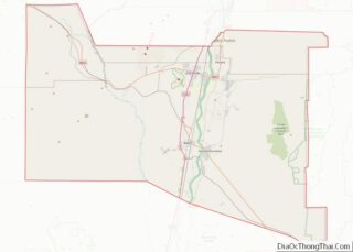 Map of Valencia County, New Mexico