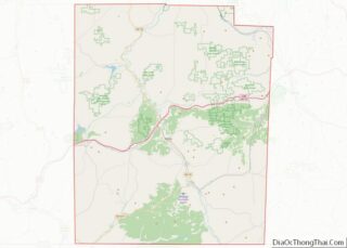 Map of Allegany County, New York