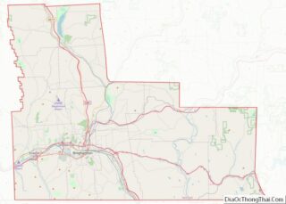 Map of Broome County, New York