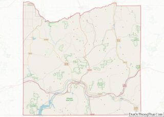 Map of Cattaraugus County, New York
