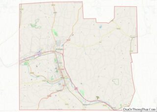 Map of Chemung County, New York