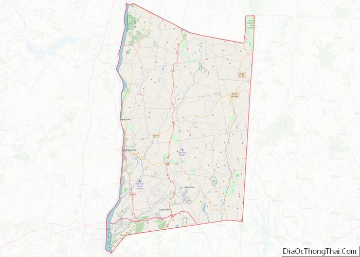 Map of Dutchess County
