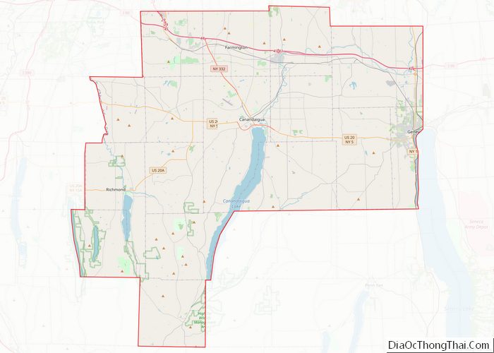 Map of Ontario County