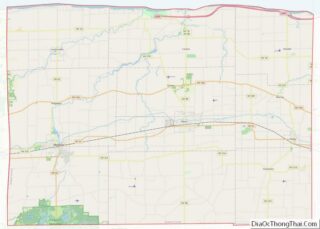 Map of Orleans County, New York